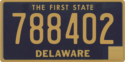 DE license plate 788402