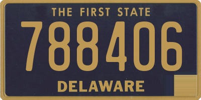DE license plate 788406