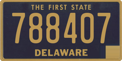 DE license plate 788407