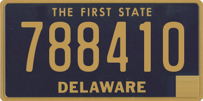 DE license plate 788410