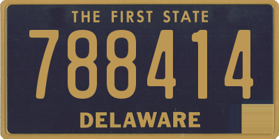 DE license plate 788414