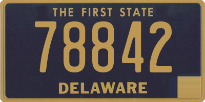 DE license plate 78842
