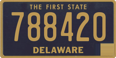 DE license plate 788420