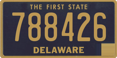 DE license plate 788426