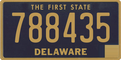 DE license plate 788435