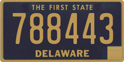 DE license plate 788443
