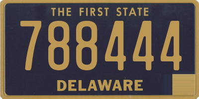 DE license plate 788444