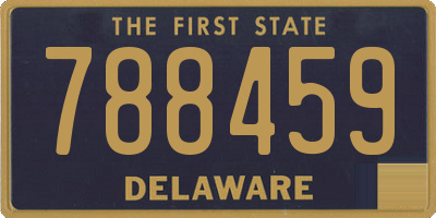 DE license plate 788459