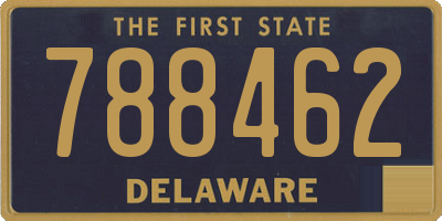 DE license plate 788462