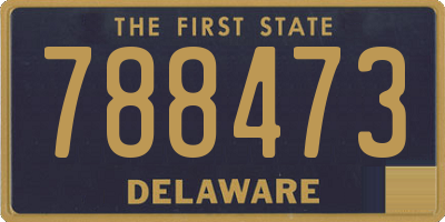 DE license plate 788473