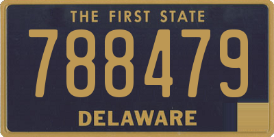 DE license plate 788479