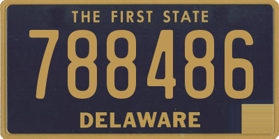 DE license plate 788486