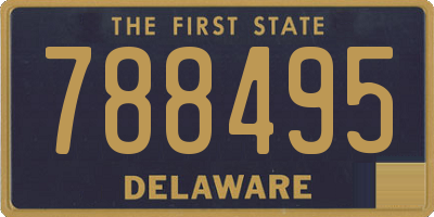 DE license plate 788495