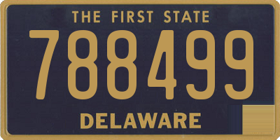 DE license plate 788499