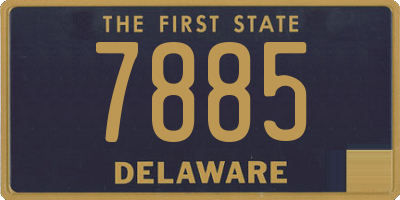 DE license plate 7885