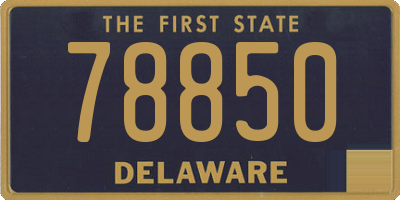 DE license plate 78850