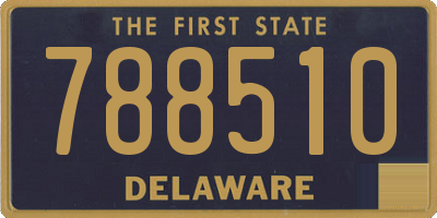 DE license plate 788510