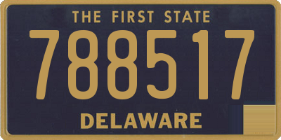 DE license plate 788517