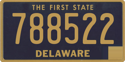 DE license plate 788522