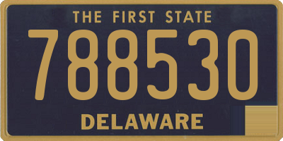 DE license plate 788530