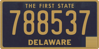DE license plate 788537