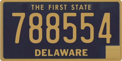 DE license plate 788554