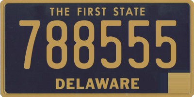 DE license plate 788555