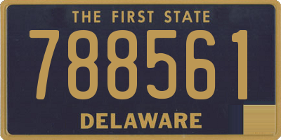 DE license plate 788561