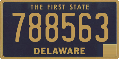 DE license plate 788563
