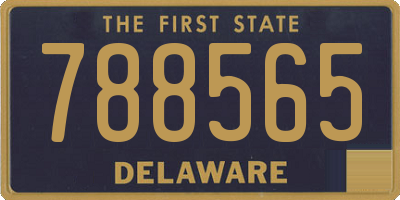 DE license plate 788565