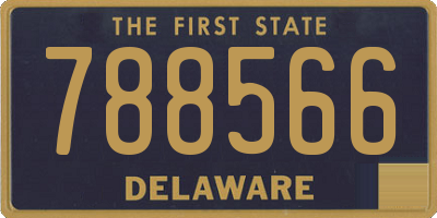 DE license plate 788566