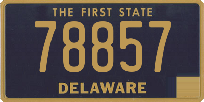 DE license plate 78857