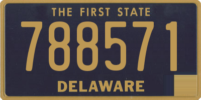 DE license plate 788571