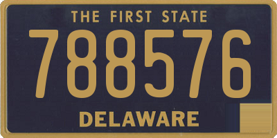 DE license plate 788576