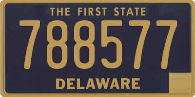 DE license plate 788577