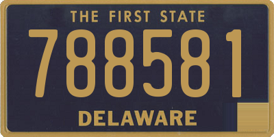 DE license plate 788581