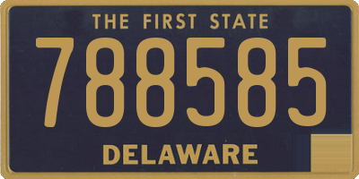 DE license plate 788585