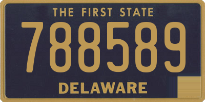 DE license plate 788589