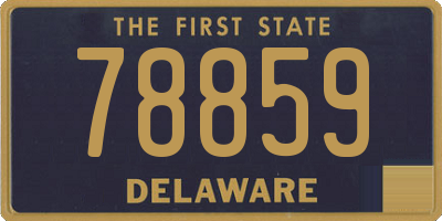 DE license plate 78859
