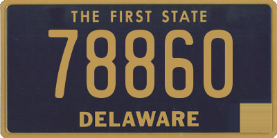 DE license plate 78860