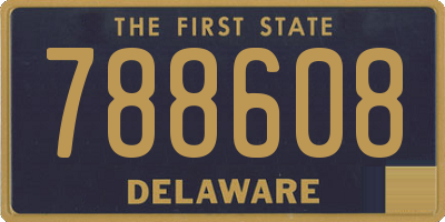 DE license plate 788608