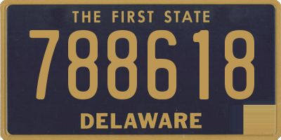 DE license plate 788618