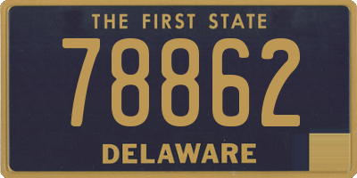 DE license plate 78862