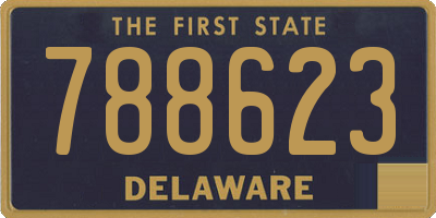 DE license plate 788623