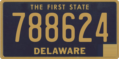 DE license plate 788624