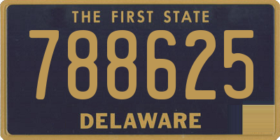 DE license plate 788625