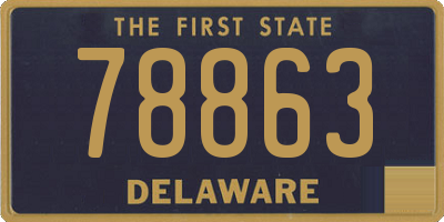 DE license plate 78863