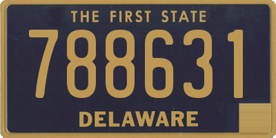 DE license plate 788631