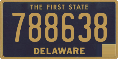 DE license plate 788638