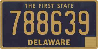 DE license plate 788639
